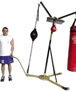Jim Bradley Portable Fitness Equipment Portable 3 Way Training Station - Weighted Base