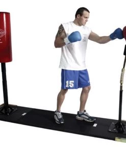 Jim Bradley Combination Portable Base With Springball & Punch Or Kick Bag Punch/Kick Bags