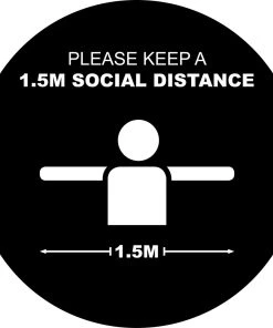Jim Bradley Social Distancing Floor Decals Design 5