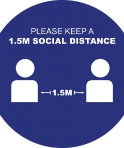 Jim Bradley Gyms Social Distancing Signage Social Distancing Floor Decals Design 4