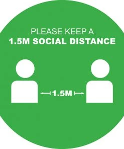 Jim Bradley Gyms Social Distancing Signage Social Distancing Floor Decals Design 4