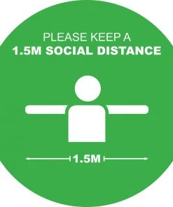 Jim Bradley Social Distancing Floor Decals Design 5