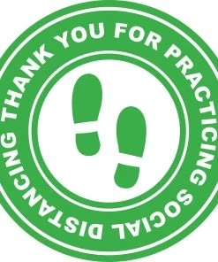 Jim Bradley Social Distancing Floor Decals Design 7 Gyms Social Distancing Signage