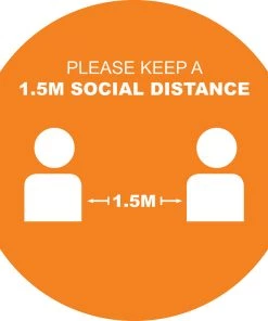 Jim Bradley Gyms Social Distancing Signage Social Distancing Floor Decals Design 4