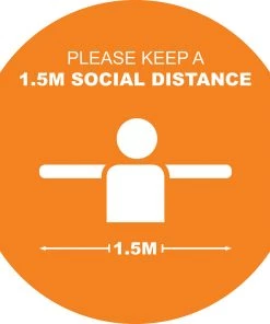 Jim Bradley Social Distancing Floor Decals Design 5