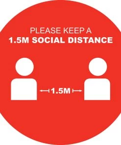 Jim Bradley Gyms Social Distancing Signage Social Distancing Floor Decals Design 4