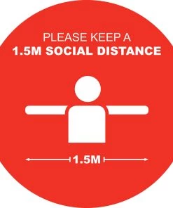 Jim Bradley Social Distancing Floor Decals Design 5