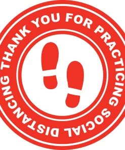 Jim Bradley Social Distancing Floor Decals Design 7 Gyms Social Distancing Signage