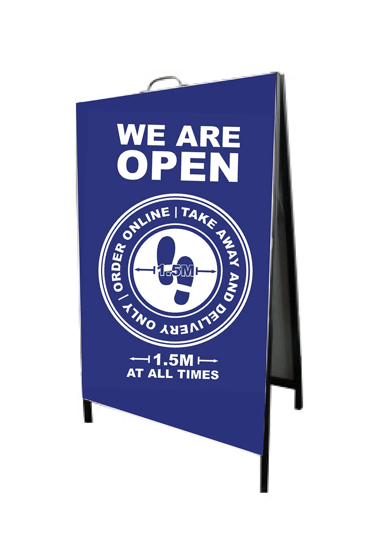 Jim Bradley A-Frame Social Distancing - Design 1 3 Jim Bradley A-Frame Social Distancing - Design 1