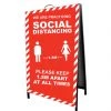 Jim Bradley Gyms Social Distancing Signage A-Frame Social Distancing - Design 2 2 Jim Bradley Gyms Social Distancing Signage A-Frame Social Distancing - Design 2