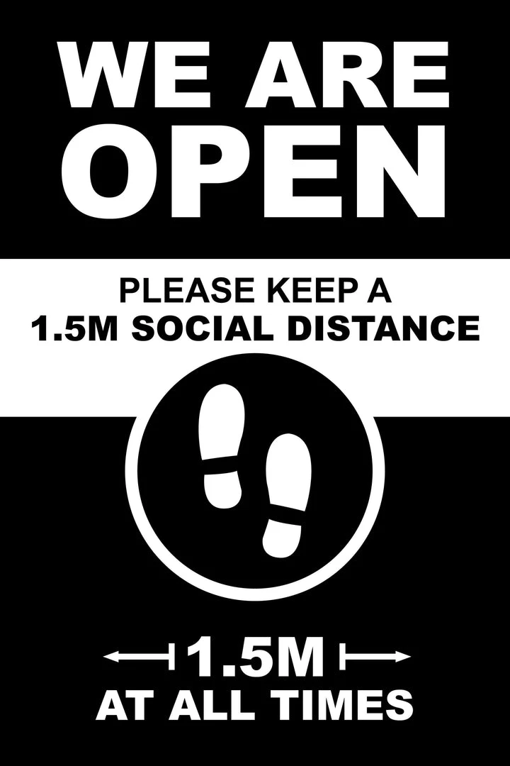 Jim Bradley A-Frame Social Distancing - Design 1 8 Jim Bradley A-Frame Social Distancing - Design 1
