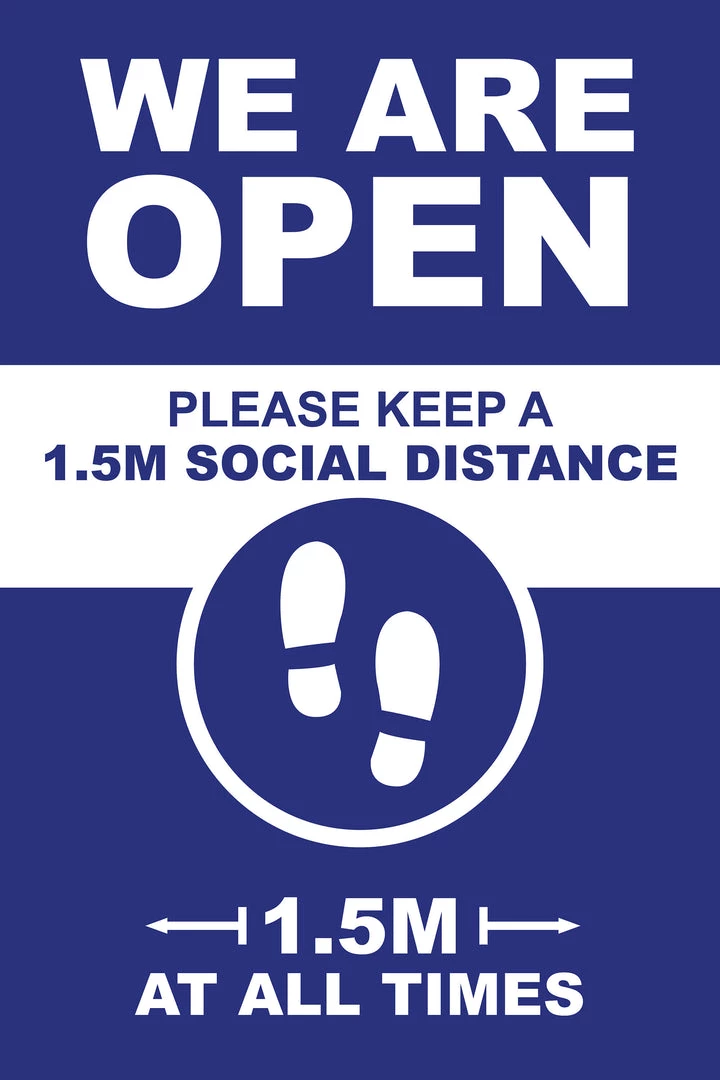 Jim Bradley A-Frame Social Distancing - Design 1 4 Jim Bradley A-Frame Social Distancing - Design 1
