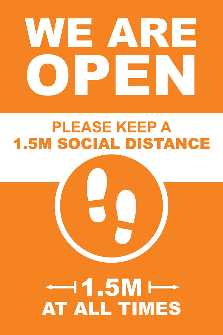 Jim Bradley A-Frame Social Distancing - Design 1 6 Jim Bradley A-Frame Social Distancing - Design 1