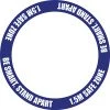 Jim Bradley Social Distancing Floor Decal Full Circle Design 2