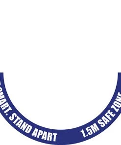 Jim Bradley Social Distancing Floor Decal Half Circle Design 2 Gyms Social Distancing Signage