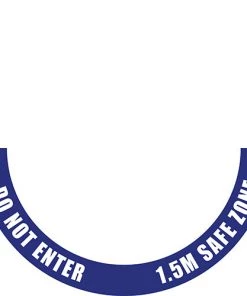 Jim Bradley Speedball Sales 5 Jim Bradley Gyms Social Distancing Signage Social Distancing Floor Decal Half Circle Design 3