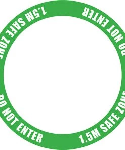 Jim Bradley Speedball Sales 13 Jim Bradley Social Distancing Floor Decal Full Circle Design 3 Gyms Social Distancing Signage