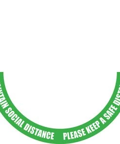Jim Bradley Speedball Sales 9 Jim Bradley Social Distancing Floor Decalh Half Circle Design 1 Gyms Social Distancing Signage