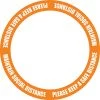 Jim Bradley Social Distancing Floor Decal Full Circle Design 1