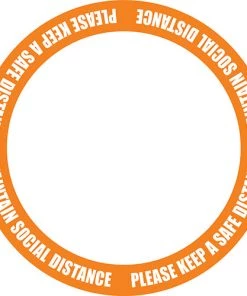 Jim Bradley Speedball Sales 17 Jim Bradley Social Distancing Floor Decal Full Circle Design 1