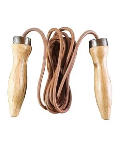 Jim Bradley Glove, Mitts & Focus Pads Leather Skipping Rope - 7.5'